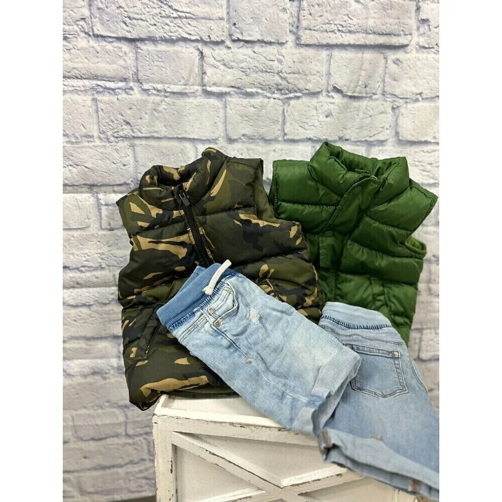 2 pc Lot Boy Clothes Sz 3T Old Navy Blue Jean Shorts. (Shorts only ) - Picture 3 of 7